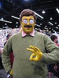 Cosplayer de Ned Flanders à la WonderCon de 2014.