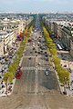 17 Avenue des Champs-Elysées from top of Arc de triomphe Paris uploaded by Jebulon, nominated by Paris 16