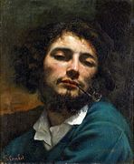 Le peintre Gustave Courbet né en 1819 à Ornans .