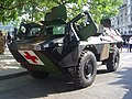 French armoured military ambulance vehicle