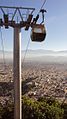 A cable car (gondola) in Salta near Plaza del Lago