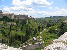 Gravina in Puglia - Vista da Catedral e torrente la 'Gravina'