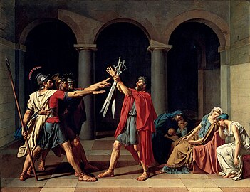 Le Serment des Horaces; Jacques-Louis David; 1784;