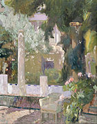 Jardín de la Casa Sorolla (pintura de 1920)