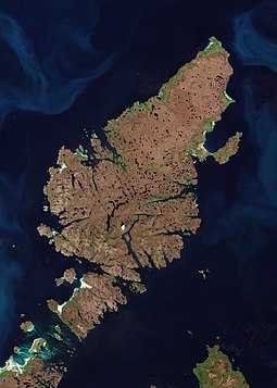 June 2018 satellite photograph of Lewis and Harris