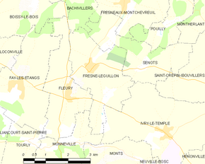 Poziția localității Fresne-Léguillon