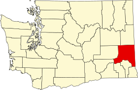 Localisation de Comté de Whitman(Whitman County)