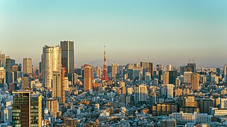 Views of Minato, Tokyo from Shibuya Stream