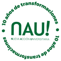 Logotipo de aniversario por los 10 años de la NAU.