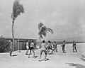 Image 19A beach volleyball game between members of President Harry S. Truman's vacation party at Key West, Florida in 1950 (from Beach volleyball)