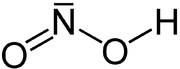 Strukturformel von salpetriger Säure