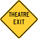 Zeichen W56-51 Theaterausfahrt' (Wisconsin)