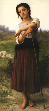 Изправена млада овчарка (1887)
