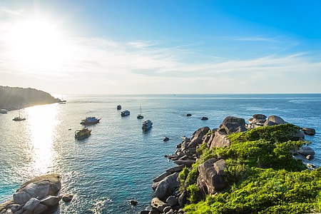 View from Similan Island to Andaman Sea, Similan Islands, Phangnga, by Varakorn Kuldilok #8