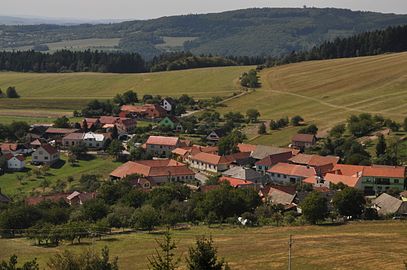 Vue du hameau de Babylon.