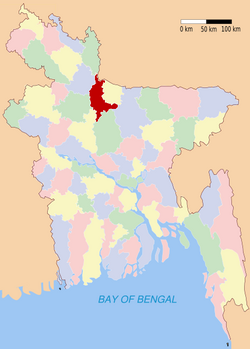 傑馬勒布爾縣於孟加拉位置圖