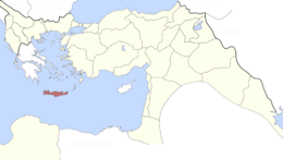 Vilayet di Creta - Localizzazione