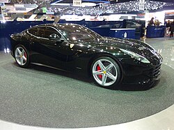 Ferrari F12berlinetta at the 2012 Geneva Motor Show.