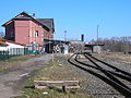 Blick von Süden durch den Bahnhof