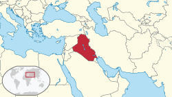 Location of Irak