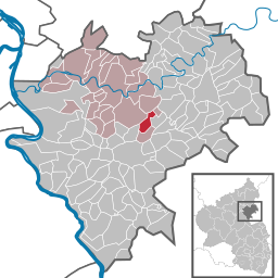 Läget för Lollschied i Rhein-Lahn-Kreis