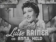 Luise Rainer as Anna Held