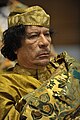 Presidente da Líbia, Muammar al-Gaddafi.