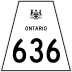 Highway 636 marker