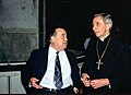 Charles Béraudier et Mgr Decourtray en 1987