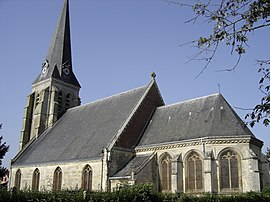 The church in Saint-Aubert