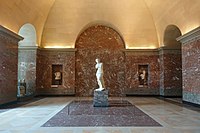 The large room created in 1817 on the ground floor, now Salle de la Vénus de Milo