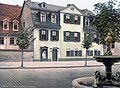 Photochrom print: Schillers house in Weimar (around 1900)