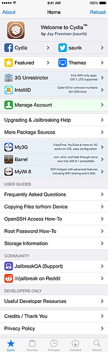 Description de l'image ScreenshotofCydia.jpg.