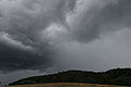 雲底が低い乱層雲