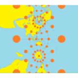 The transverse Mercator projection with Tissot's indicatrices