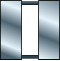 Two silver vertical bars