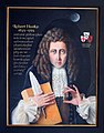 Hooke var professor i geometri ved Gresham College i London fra 1665 til sin død i 1703.