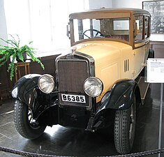 Scania-Vabis Modell 2122 från 1929 på Marcus Wallenberg-hallen.