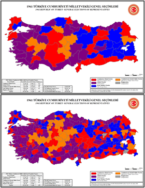 Elecciones generales de Turquía de 1961