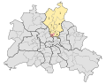 Deutsch: Wahlkreis Pankow 8 für die Wahlen zum Abgeordnetenhaus von Berlin. Stand 2006