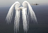 C-17のフレア放出によって発生した雲
