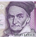 Carl Friedrich Gauß auf dem deutschen 10 DM Geldschein