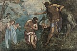 Крещение Христа. 1580. Холст, масло. Художественный музей Кливленда, США