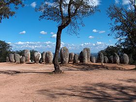 Crómlech de los Almendros, monumento megalítico en el municipio de Évora.