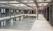 Aquitania's First Class Swimming Pool.