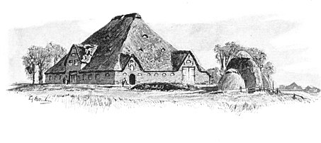 A hauberg on the Eiderstedt peninsula around 1895