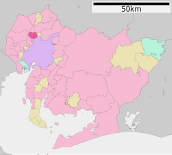 Location of Kitanagoya in Aichi Prefecture