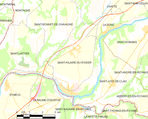 Poziția localității Saint-Hilaire-du-Rosier