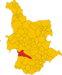 Locatie van Santa Giusta in Oristano (OR)
