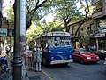 Trolleybus de Mendoza, ancien véhicule de Solingen (Allemagne), ici en 2007